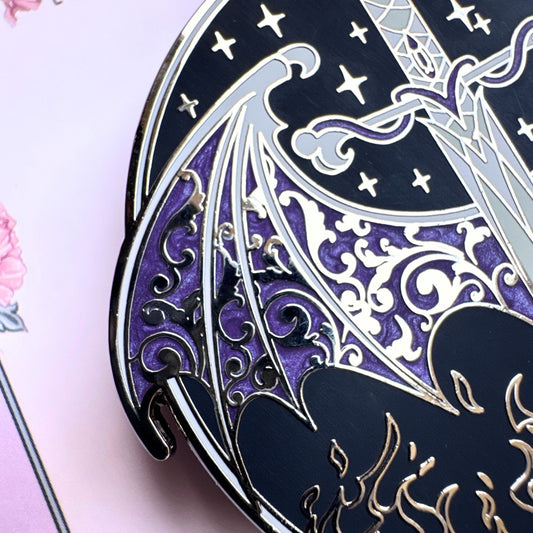 FAE SWORD AND WINGS enamel grip